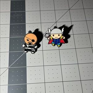 Disney Marvel Character Pins - Black, Blue, Yellow